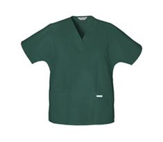 Hunter GreenV-neck Tunic Scrubs